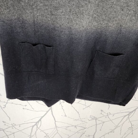 Soleil Ombre Dip Dye 100% Cashmere Knit Button Back Tunic Sweater - Picture 2 of 7